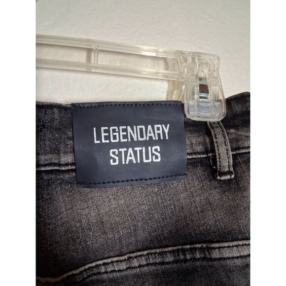 NWT Legendary Status Denim Blue Jeans Distressed Grunge Streetwear Skater Sz 36 - Picture 6 of 9